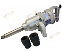 1900 Ft-lbs 1" Air Impact Wrench Gun Long Shank Commercial Truck w /2 Sockets